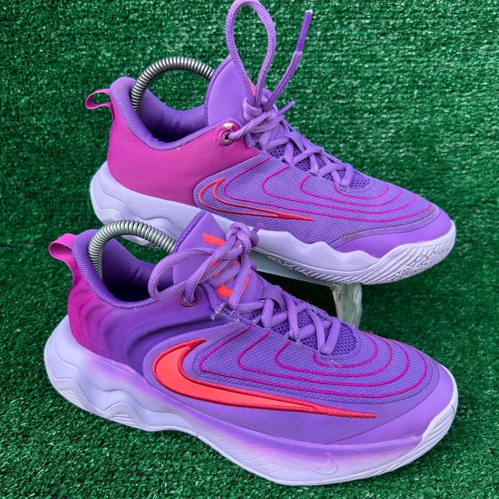 Nike Giannis Immortality 4 GS Purple Orange Basketball‎ Shoes FZ6734-500 4.5Y